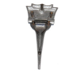 Scharnierend Embleem Allgaier Diesel  Met ingegoten bevestigingsschroeven.Porsche Tractor