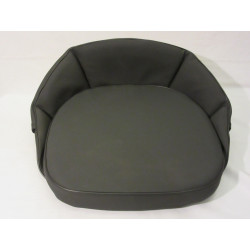 Zitkussen Zwart met rugleuning 12 cm 