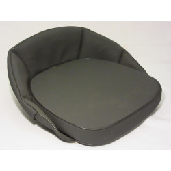 Zitkussen Zwart met rugleuning 12 cm 