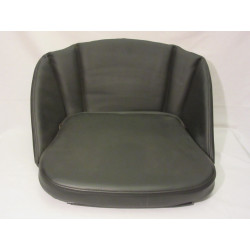 Zitkussen zwart met rugleuning 30 cm 