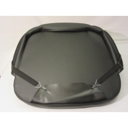 Zitkussen zwart met rugleuning 30 cm 