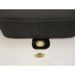 Zitkussen zwart voor bijrijders stoel, tractor met ronde achterspatborden