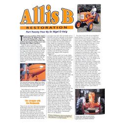 Tractor & Machinery  - Allis B Restoration