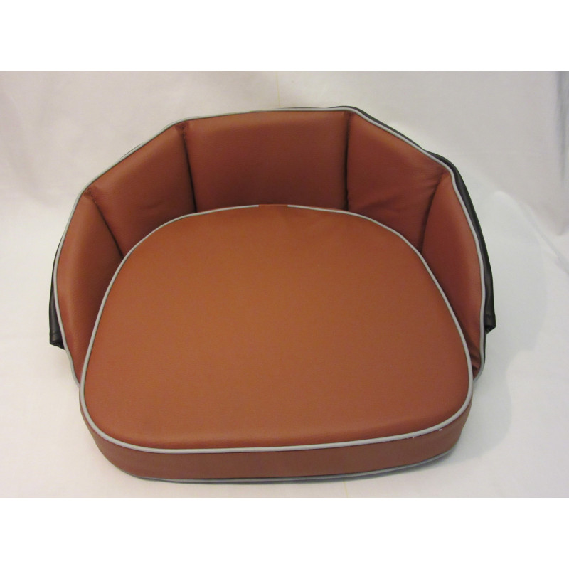 Zitkussen voor de tractor , Bruin rugleuning 20 cm