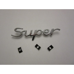 Embleem voor Porsche-Diesel ''Super''  verchroomt