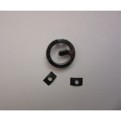 Embleem voor Porsche-Diesel ''Hydrostop'' logo verchroomt