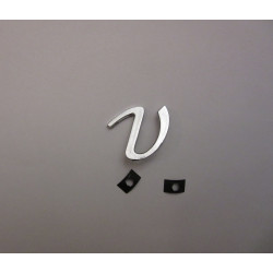 Embleem voor Porsche-Diesel ''V'' verchroomt