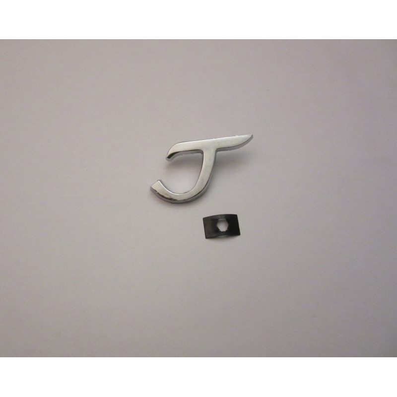 Embleem voor Porsche-Diesel ''T'' verchroomt