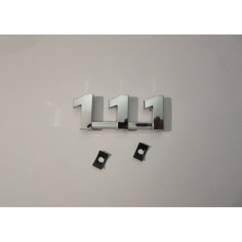 Embleem voor Porsche-Diesel/Allgaier ''111'' verchroomt