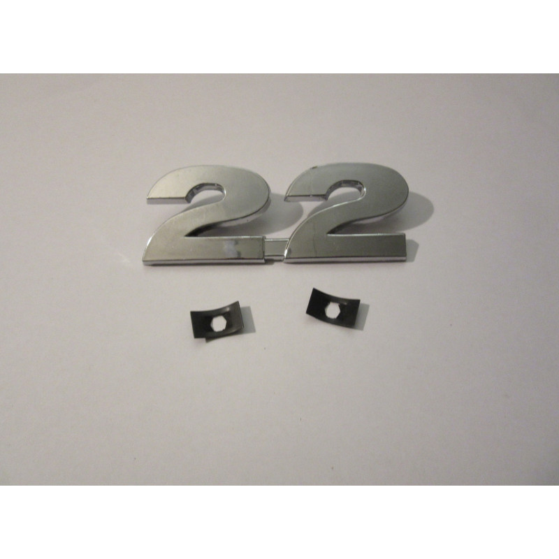 Embleem voor Porsche-Diesel/Allgaier ''22'' verchroomt